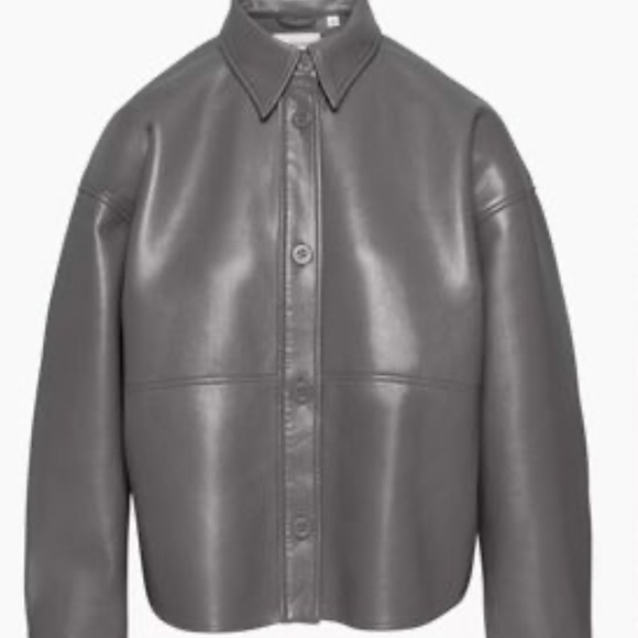 Babaton Oversized Button Down Shirt Size XS in gray - Picture 7 of 7